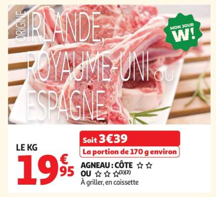 AGNEAU CÔTE