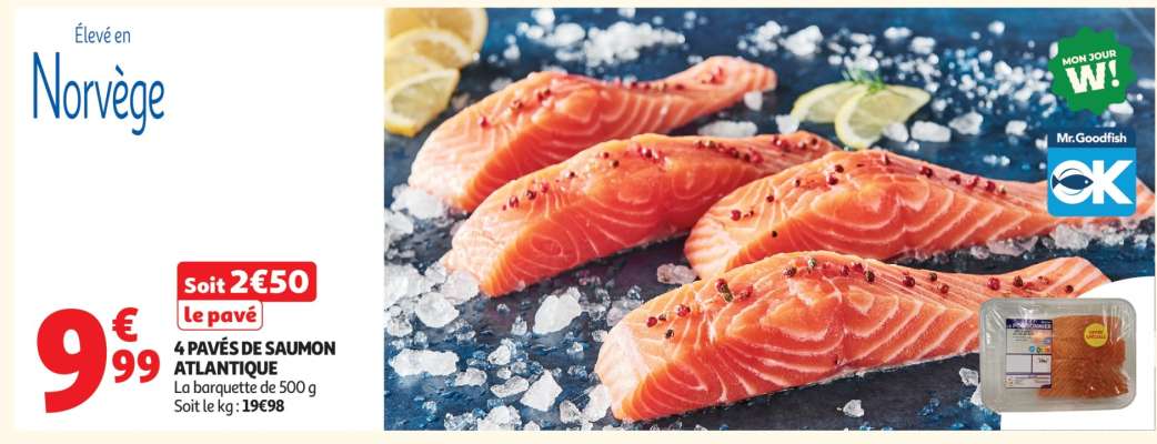 4 Pavés De Saumon Atlantique