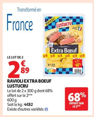 Ravioli Extra Boeuf Lustucru