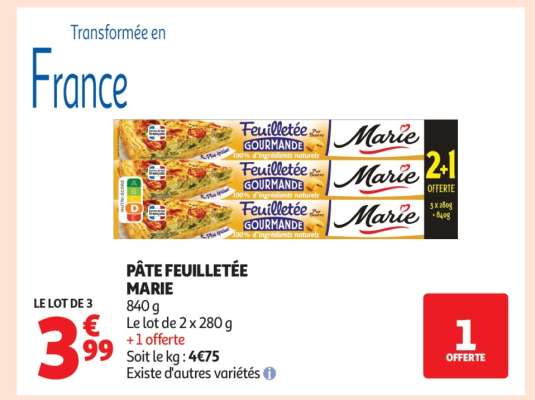 PÂTE FEUILLETÉE MARIE