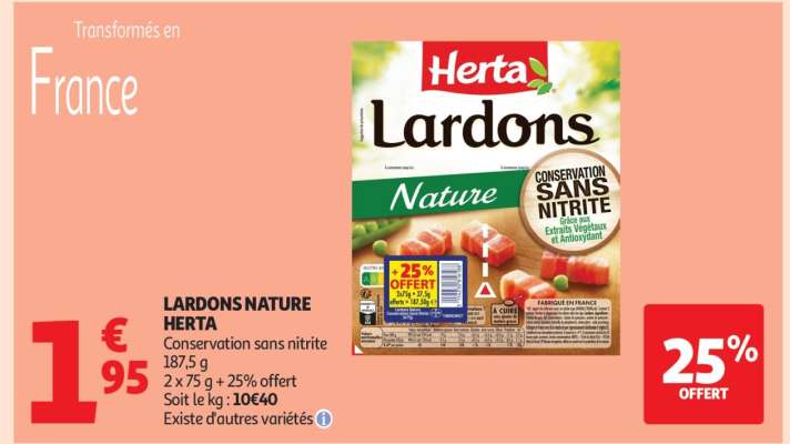 Lardons Nature "Herta"