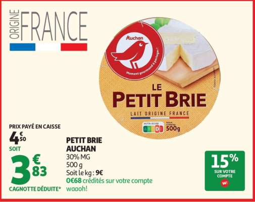 PETIT BRIE AUCHAN