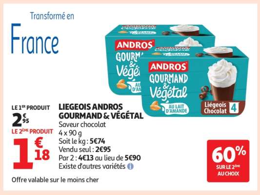 LIEGEOIS ANDROS GOURMAND & VÉGÉTAL