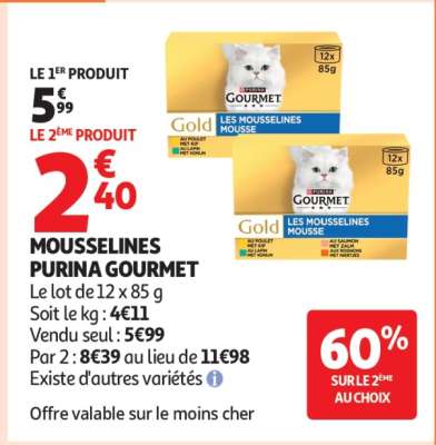MOUSSELINES PURINA GOURMET