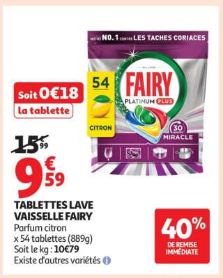 Tablettes Lave-Vaisselle Fairy