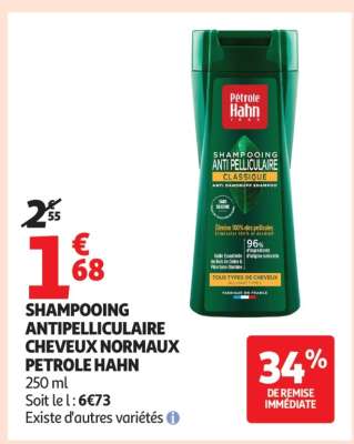 SHAMPOOING ANTIPELLICULAIRE CHEVEUX NORMAUX PETROLE HAHN