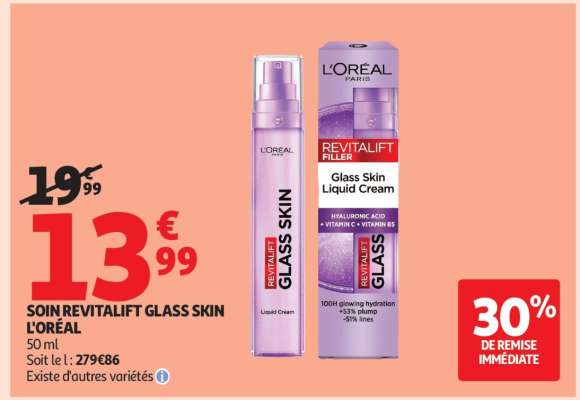 SOIN REVITALIFT GLASS SKIN L'ORÉAL