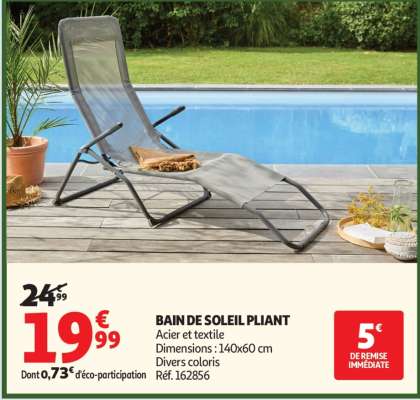 BAIN DE SOLEIL PLIANT
