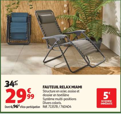 FAUTEUIL RELAX MIAMI