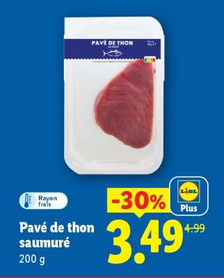 Pavé de thon saumuré