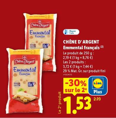 CHÊNE D'ARGENT Emmental français