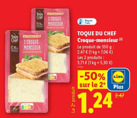 TOQUE DU CHEF Croque-monsieur
