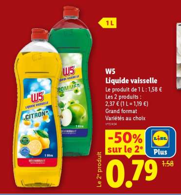 W5 Liquide Vaisselle