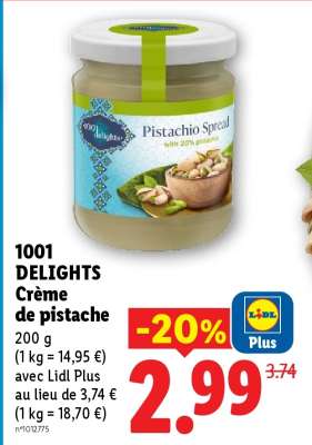 1001 DELIGHTS Crème de pistache