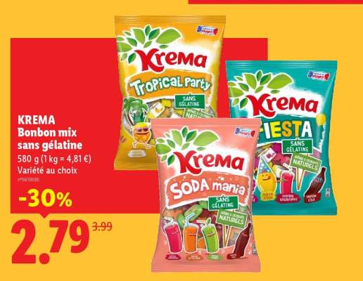 KREMA Bonbon mix sans gélatine