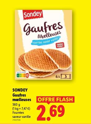 Sondey Gaufres Moelleuses