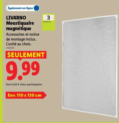 LIVARNO Moustiquaire magnétique
