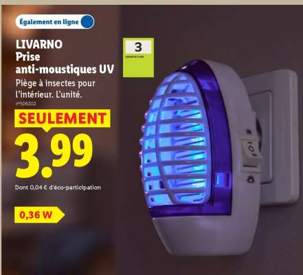 LIVARNO Prise anti-moustiques UV