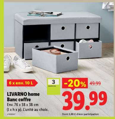 LIVARNO home Banc coffre
