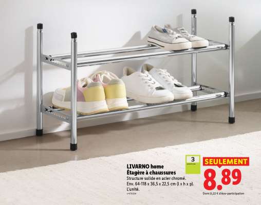 LIVARNO home Étagère à chaussures