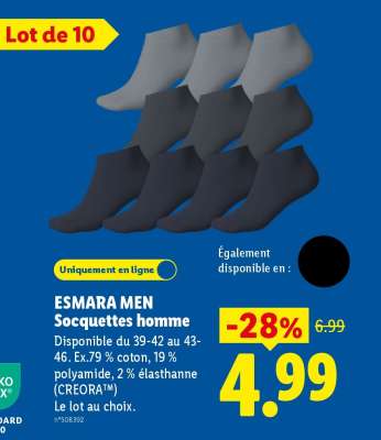 ESMARA MEN Socquettes homme