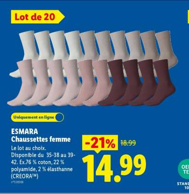 ESMARA Chaussettes femme