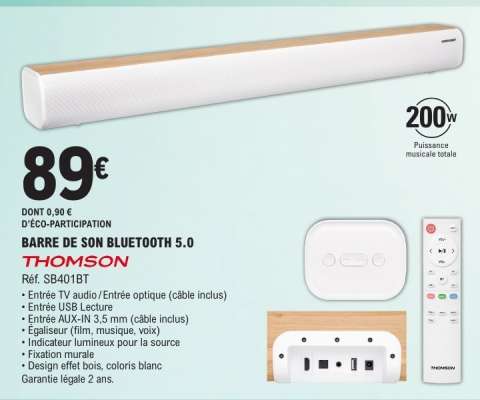 BARRE DE SON BLUETOOTH 5.0