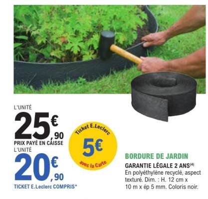 Bordure de jardin