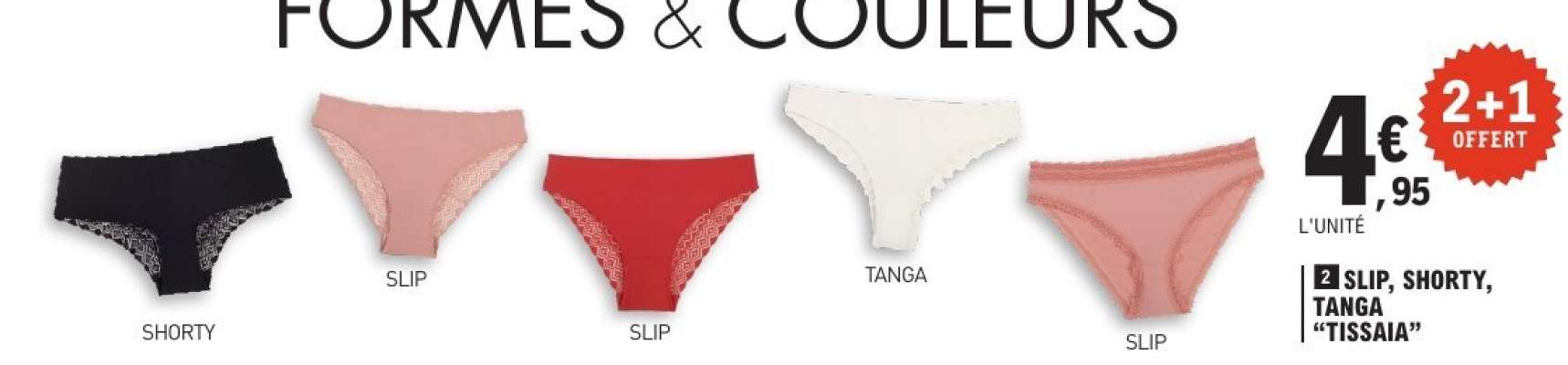 Slip, Shorty, Tanga "TISSIA"