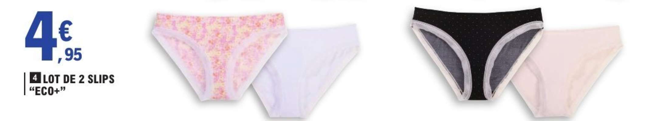 Lot de 2 slips "ECO+"
