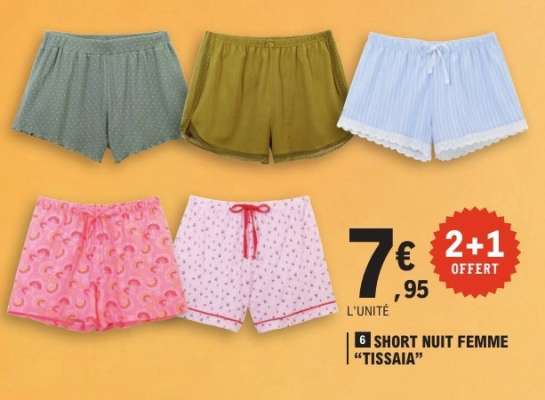 SHORT NUIT FEMME "TISSAIA"