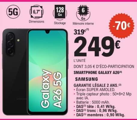 SMARTPHONE GALAXY A26