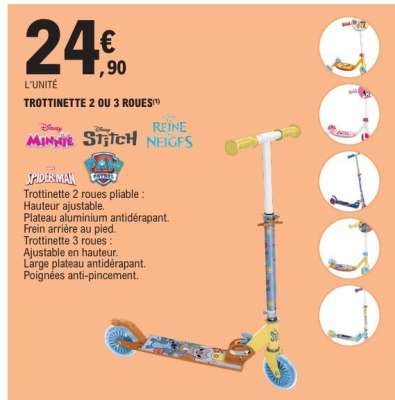 Trottinette 2 ou 3 roues