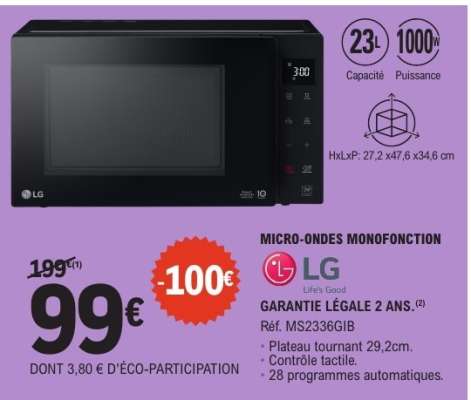 Micro-ondes Monofonction LG