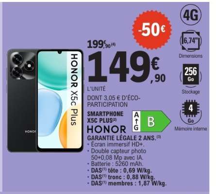 SMARTPHONE X5C PLUS HONOR