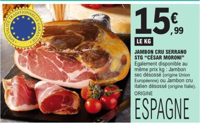 JAMBON CRU SERRANO STG 'CÉSAR MORONI'