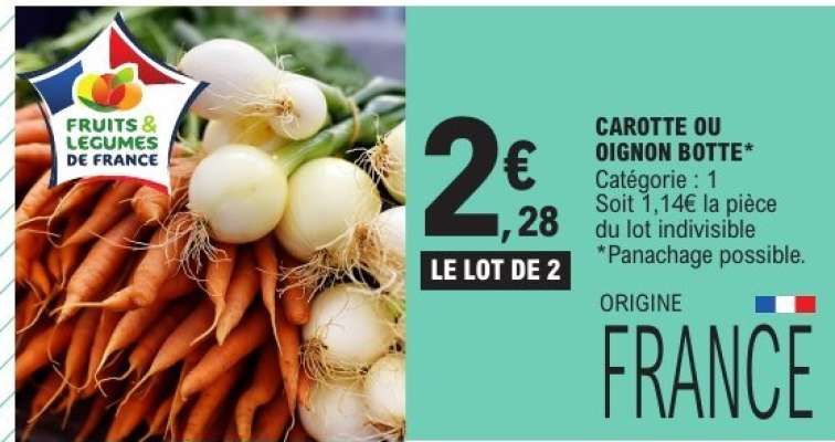 CAROTTE OU OIGNON BOTTE