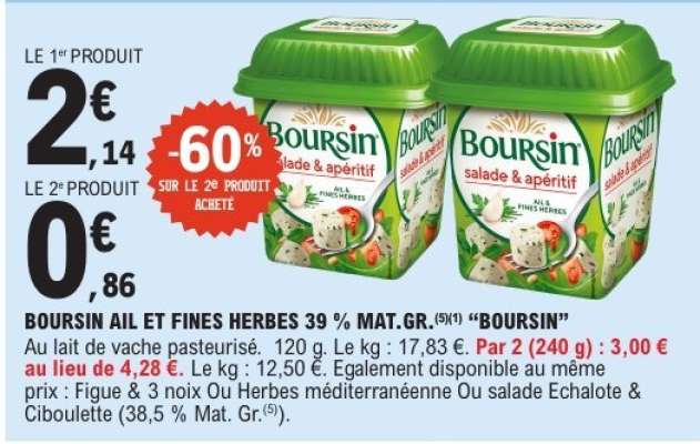 Boursin Ail et Fines Herbes 39% Mat.Gr.