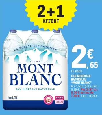 Eau Minérale Naturelle Mont Blanc
