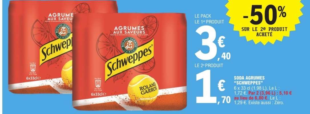 Soda Agrumes 'Schweppes'