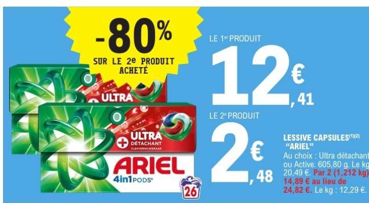 Lessive Capsules Ariel