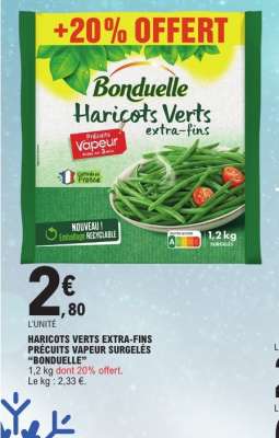 BONDUELLE Haricots verts extra-fins