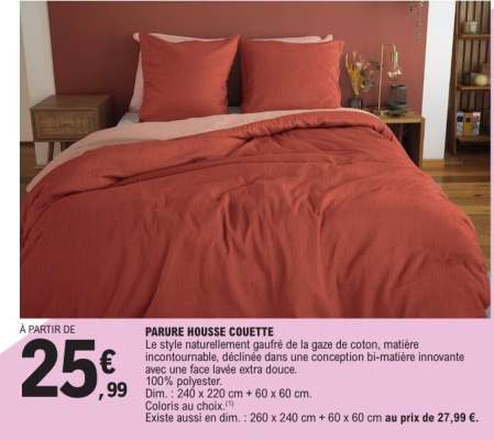 PARURE HOUSSE COUETTE
