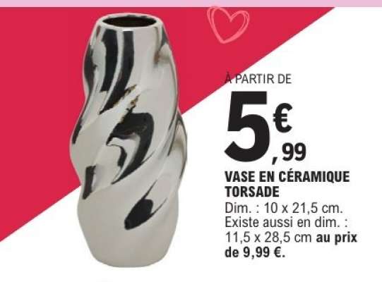 VASE EN CÉRAMIQUE TORSADE