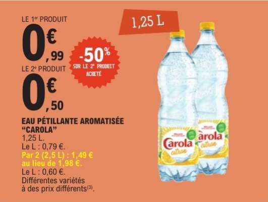 Eau Pétillante Aromatisée “Carola”