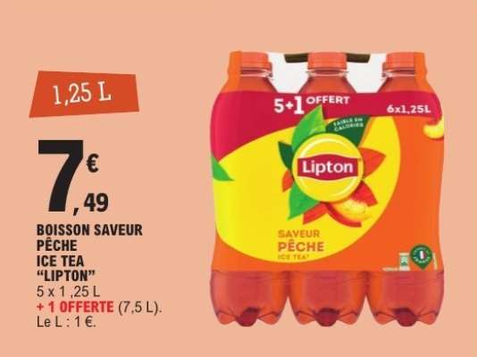 BOISSON SAVEUR PÊCHE ICE TEA “LIPTON”