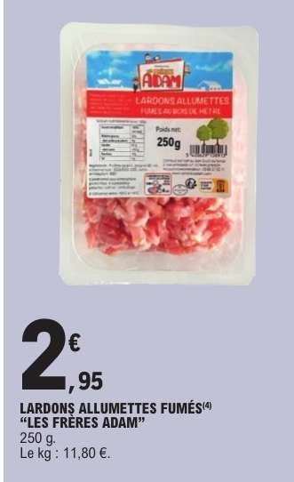 LARDONS ALLUMETTES FUMÉS “LES FRÈRES ADAM”