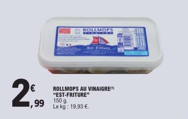 ROLLMOPS AU VINAIGRE "EST FRITURE"