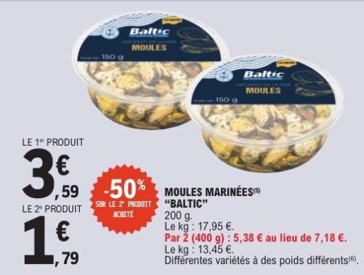 MOULES MARINÉES 'BALTIC'