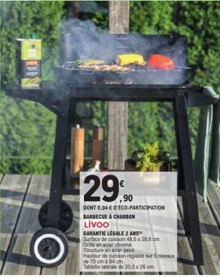Barbecue à charbon "LIVOO"